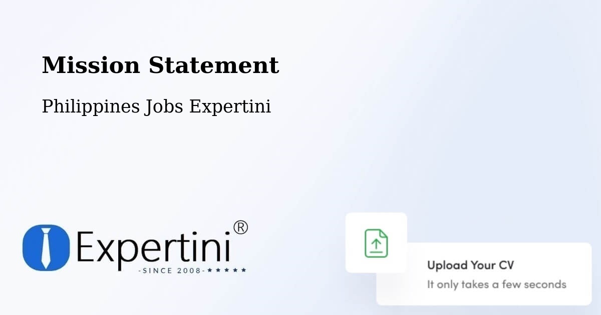 Mission Statement - Philippines Jobs Expertini